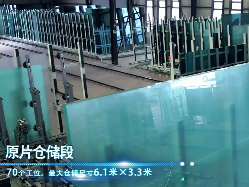 Intelligent raw-glass storage