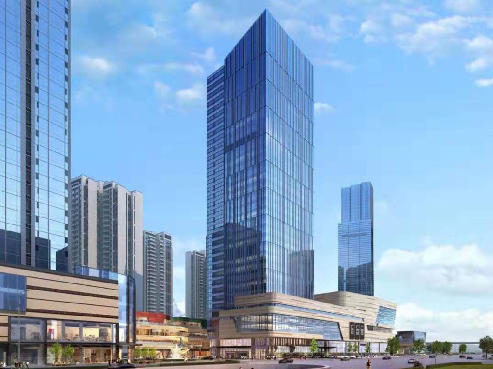 China Merchants Central Huacheng architectural glass reference project in Chengdu