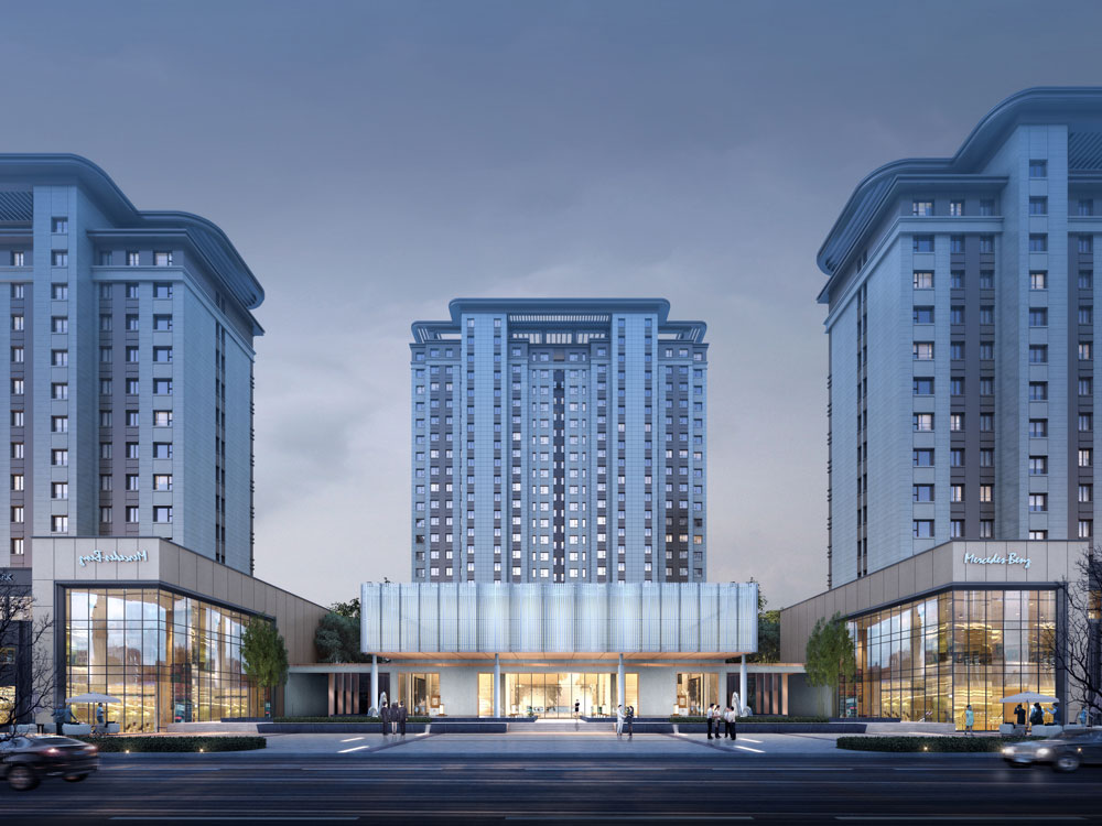 Poly Tianyue architectural glass reference project in Xi'an