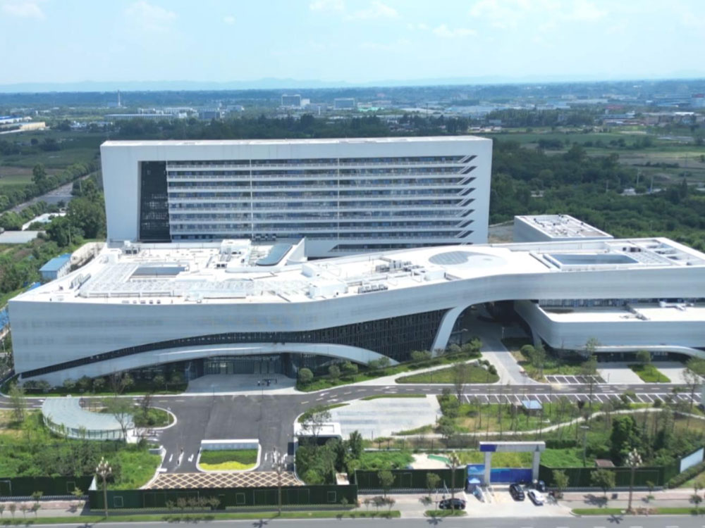Qionglai Hospital of Traditional Chinese Medicine architectural glass reference project in Chengdu