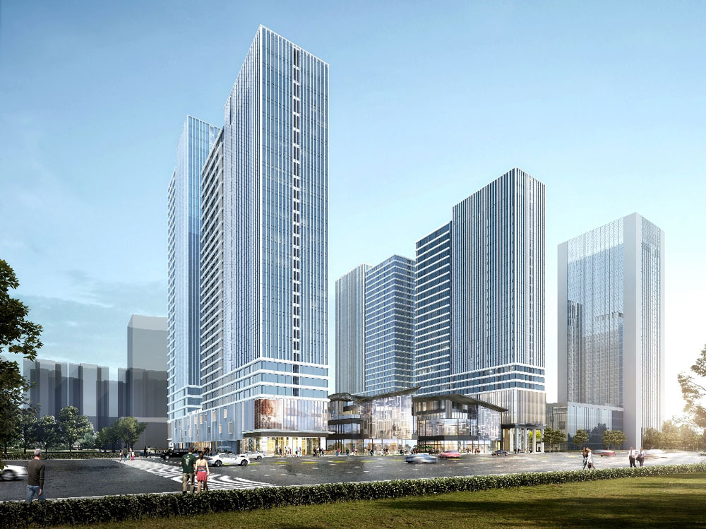 Tongfei Dongyueli architectural glass reference project in Chengdu
